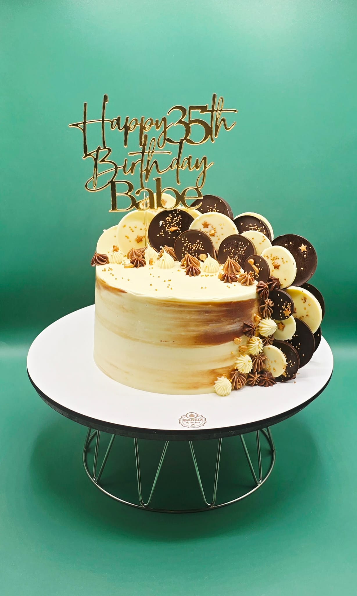 Bespoke custom celebration cake for Gentlemen & Milestones handcrafted by Nicoleta
